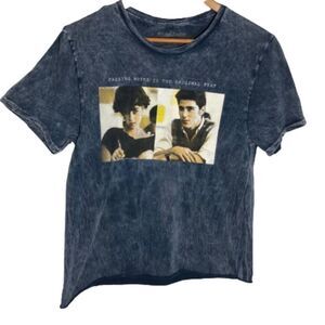 Sixteen Candles Graphic Tee Crew Neck Blue Size M